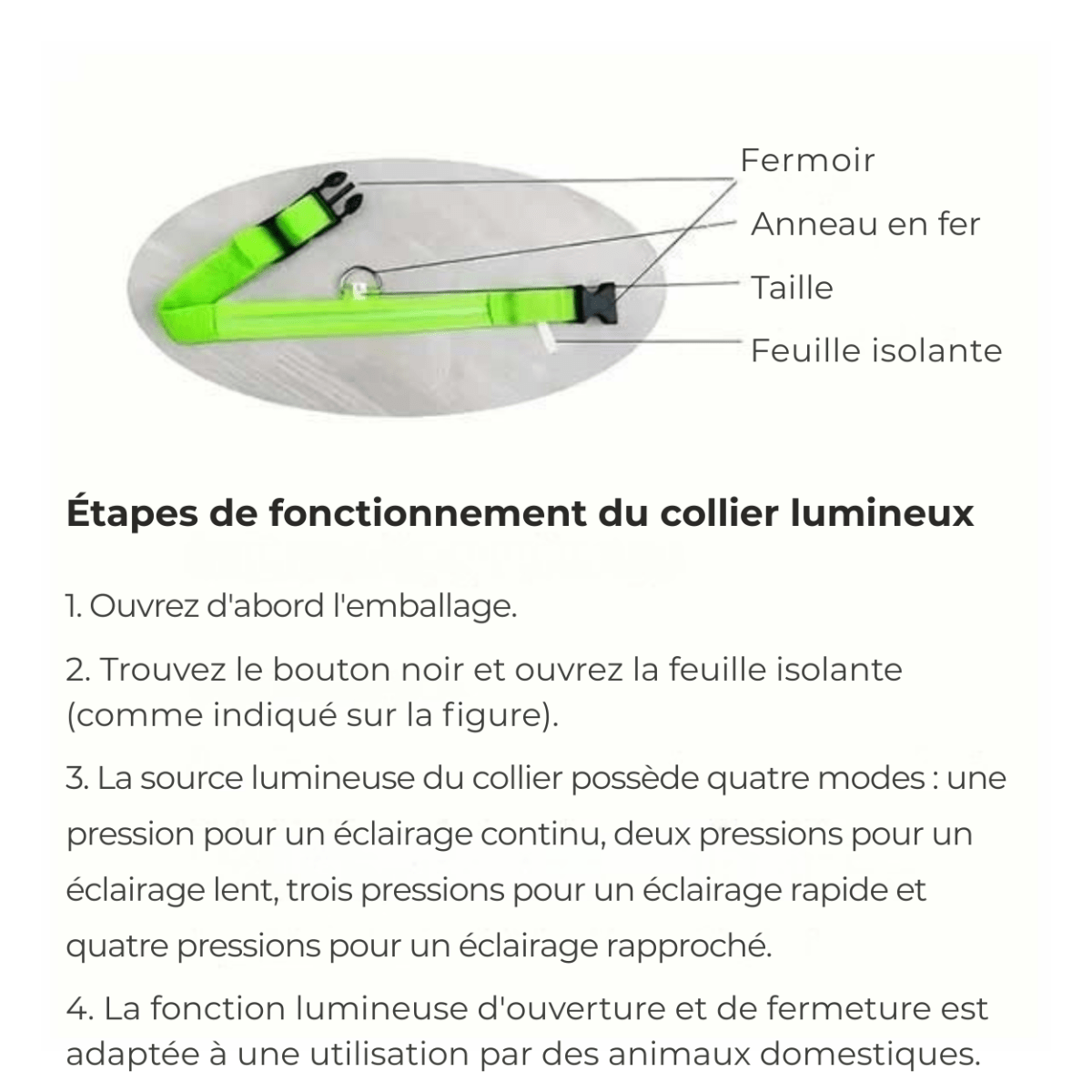 LumiDog™ Collier Lumineux LED pour Chien – Sécurité Nocturne - Rondor