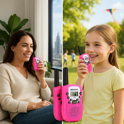 Talkie walkie enfant- PinkBip™