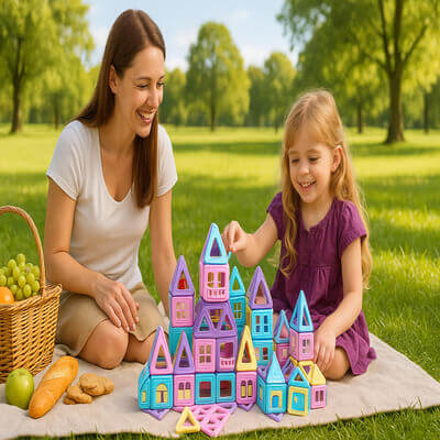 Jeu de construction magnétique - Jeu aimanté ChateauxReves™