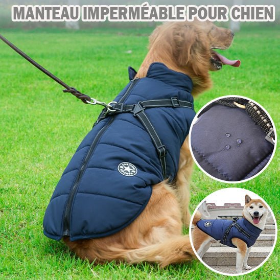 Manteau d’Hiver Imperméable JuJuJacket™ pour Chien avec Harnais Réfléchissant | RONDOR - Rondor