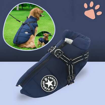 Manteau d’Hiver Imperméable JuJuJacket™ pour Chien avec Harnais Réfléchissant | RONDOR - Rondor