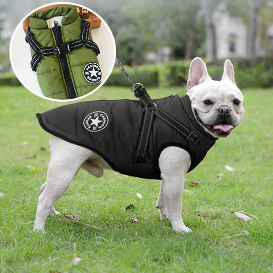 Manteau d’Hiver Imperméable JuJuJacket™ pour Chien avec Harnais Réfléchissant | RONDOR - Rondor
