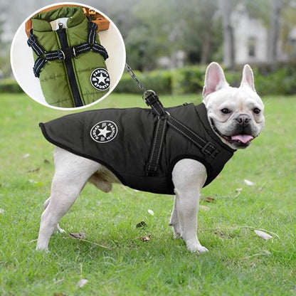 Manteau d’Hiver Imperméable JuJuJacket™ pour Chien avec Harnais Réfléchissant | RONDOR - Rondor