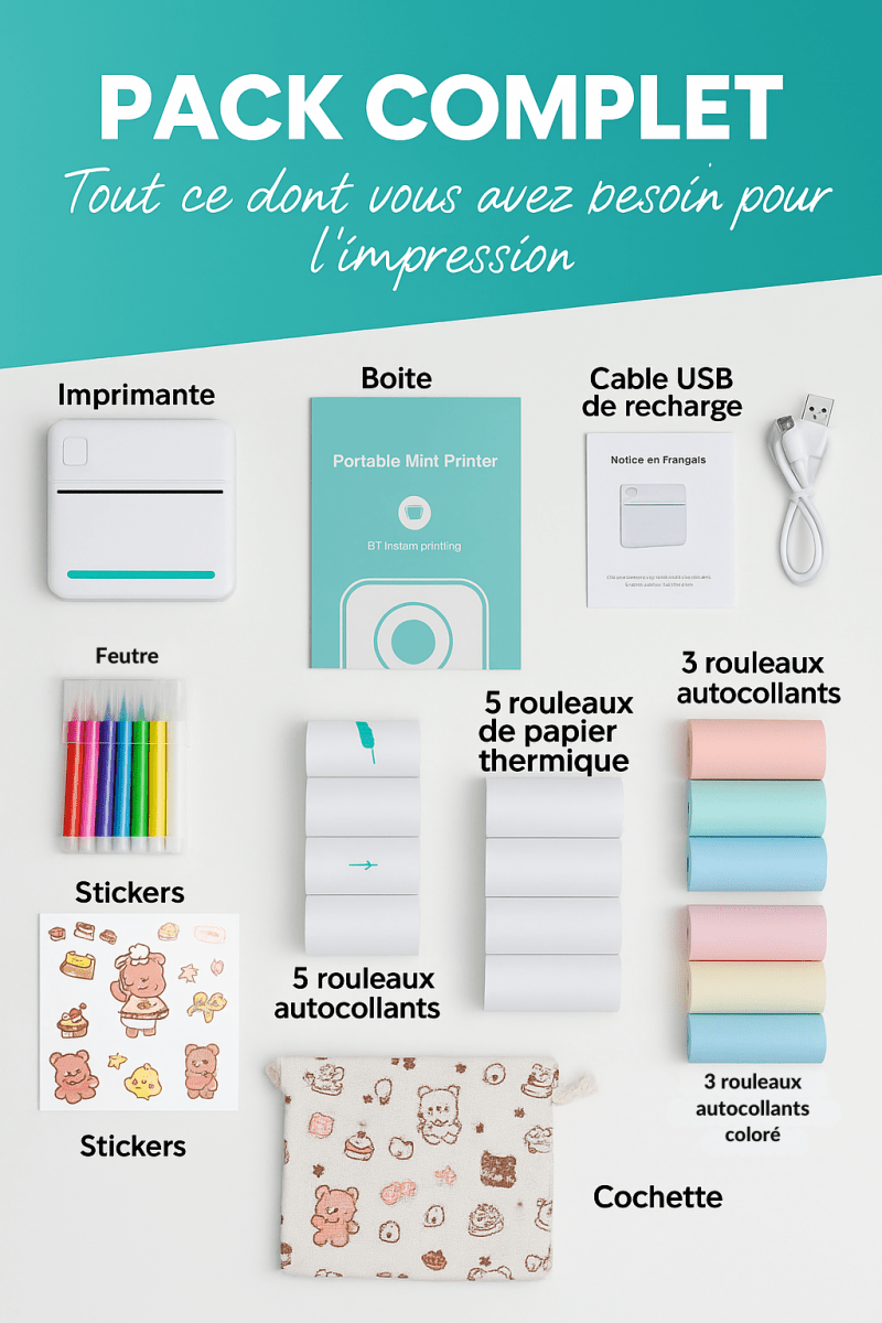 Mini imprimante portable - Rondor