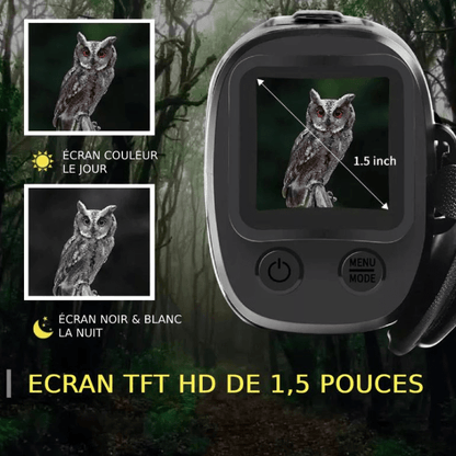 Monoculaire 5X Vision Nocturne avec Caméra HD, Enregistrement Vidéo Chasse - Rondor