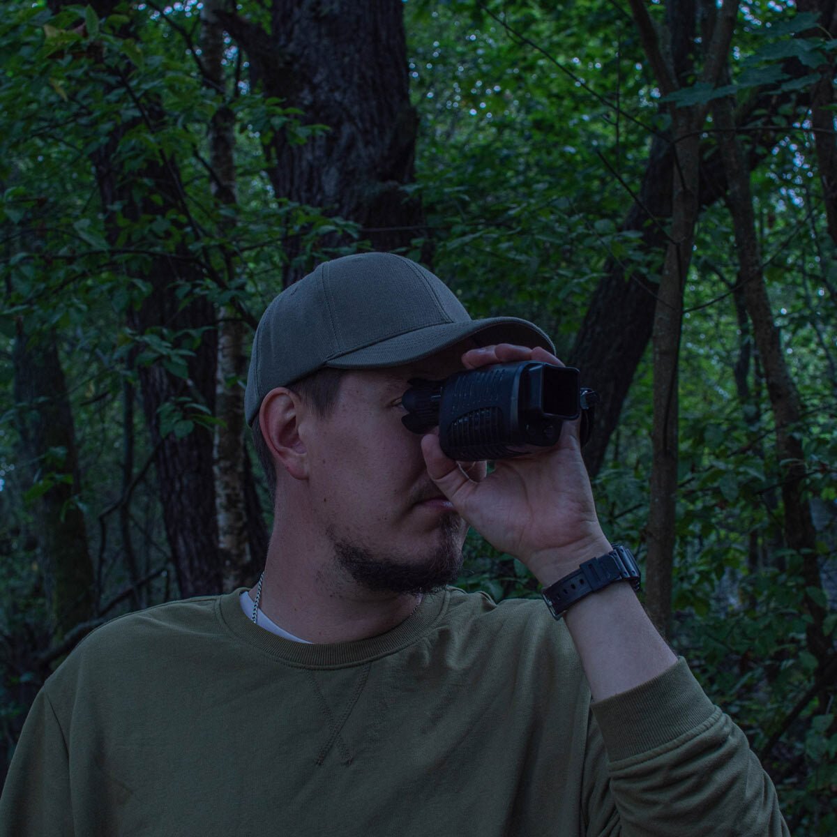 Monoculaire 5X Vision Nocturne avec Caméra HD, Enregistrement Vidéo Chasse - Rondor