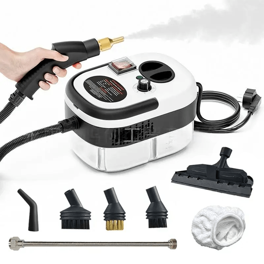 Nettoyeur Vapeur 2500W – Nettoyage Profond Polyvalent avec Réservoir 1,1 L & Accessoires Inclus - Rondor