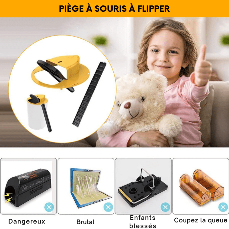 Pièges à Souris Écologiques - Seau Couvercle Lot de 4 - Rondor