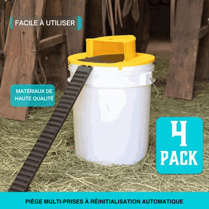Pièges à Souris Écologiques - Seau Couvercle Lot de 4 - Rondor