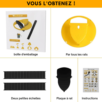 Pièges à Souris Écologiques - Seau Couvercle Lot de 4 - Rondor