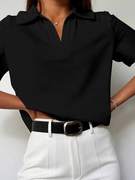 Polo Noir Femme - Rondor