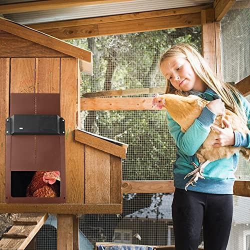 Porte de Poulailler Automatique - Ouvre - Porte Poulailler avec Capteur - Rondor