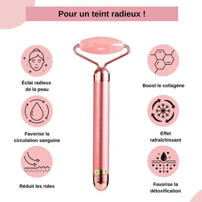 Rouleau Jade Vibrant Lifting Visage 5 en 1 - Rondor