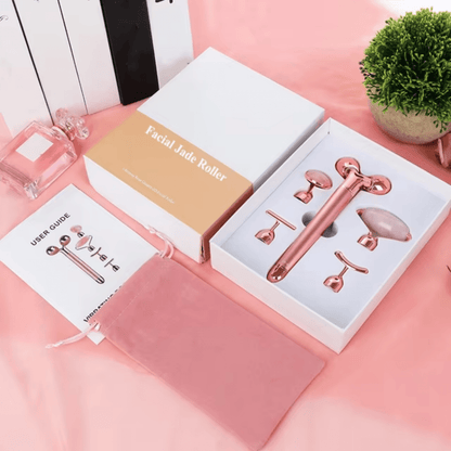 Rouleau Jade Vibrant Lifting Visage 5 en 1 - Rondor