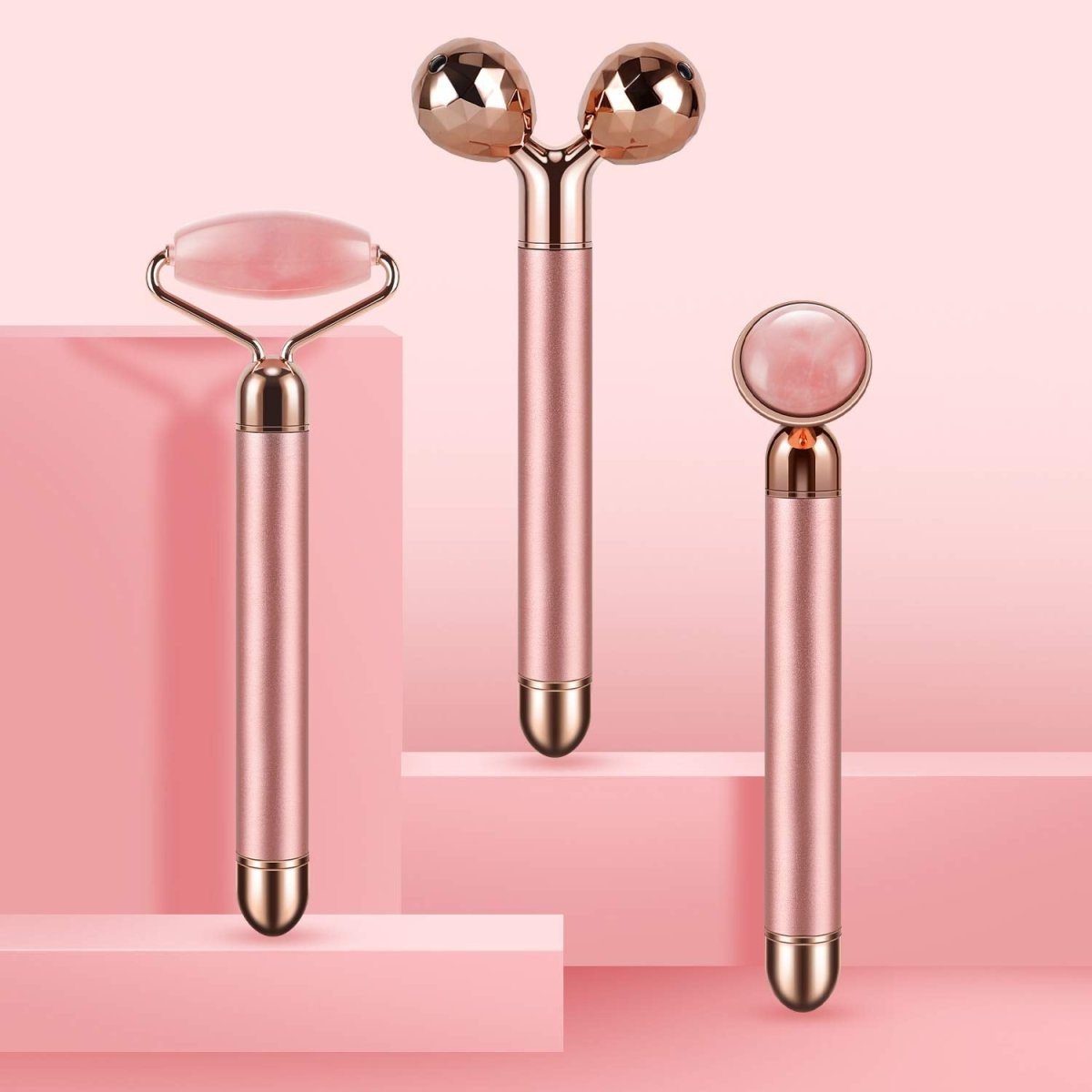 Rouleau Jade Vibrant Lifting Visage 5 en 1 - Rondor