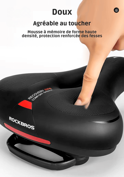Selle de vélo antidouleur en mousse à mémoire de forme - Rondor