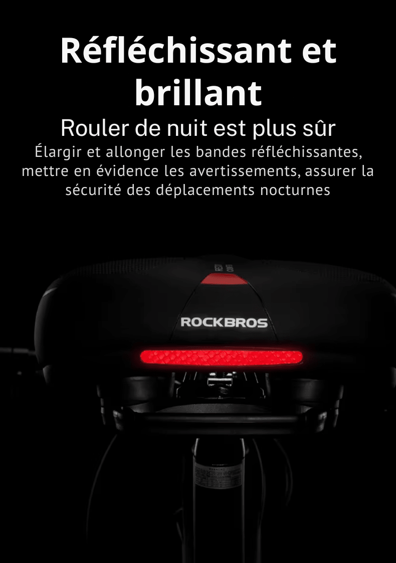 Selle de vélo antidouleur en mousse à mémoire de forme - Rondor