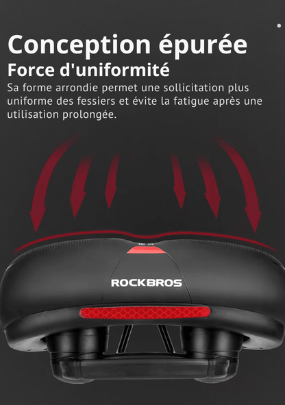 Selle de vélo antidouleur en mousse à mémoire de forme - Rondor