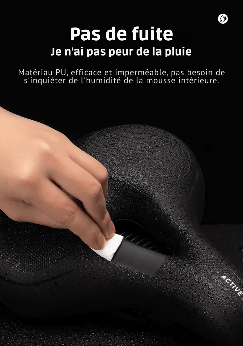 Selle de vélo antidouleur en mousse à mémoire de forme - Rondor