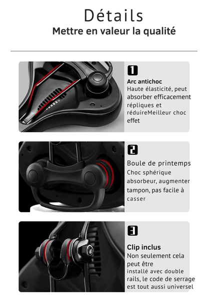 Selle de vélo antidouleur en mousse à mémoire de forme - Rondor