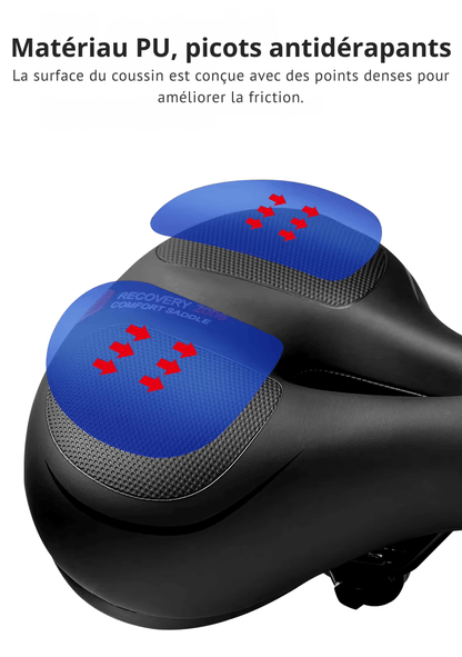 Selle de vélo antidouleur en mousse à mémoire de forme - Rondor
