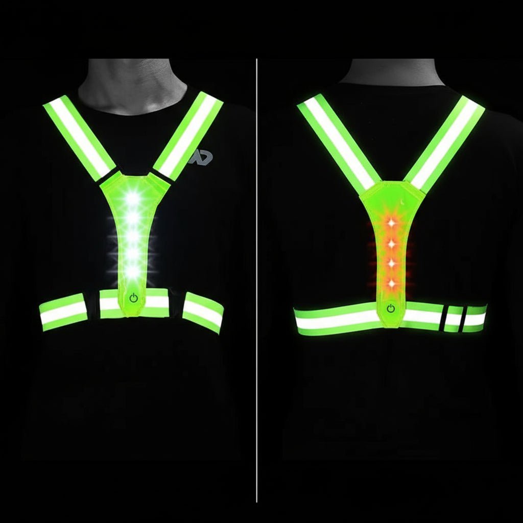 STAYLIT – Gilet LED rechargeable par USB pour la course à pied, le cyclisme et la randonnée - Rondor