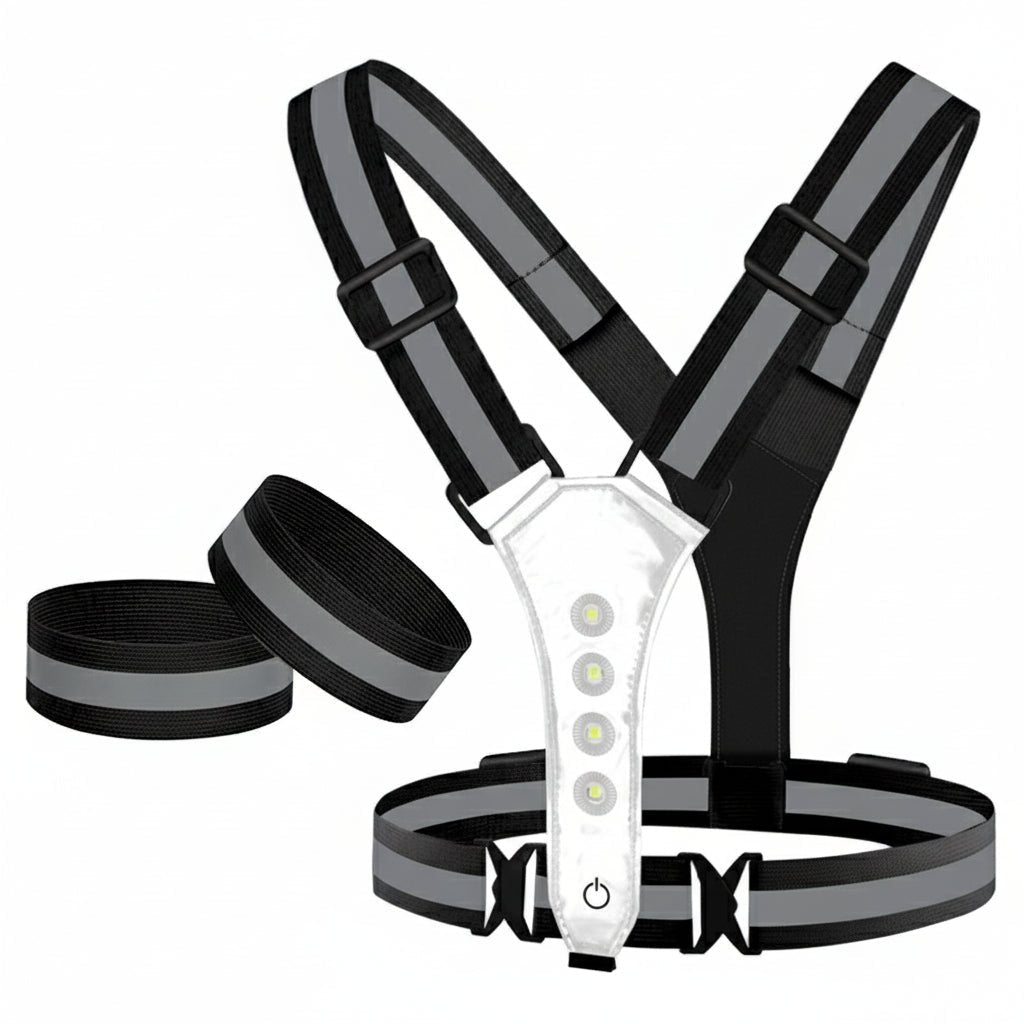 STAYLIT – Gilet LED rechargeable par USB pour la course à pied, le cyclisme et la randonnée - Rondor