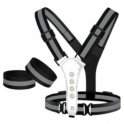 STAYLIT – Gilet LED rechargeable par USB pour la course à pied, le cyclisme et la randonnée - Rondor