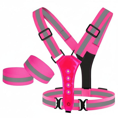 STAYLIT – Gilet LED rechargeable par USB pour la course à pied, le cyclisme et la randonnée - Rondor