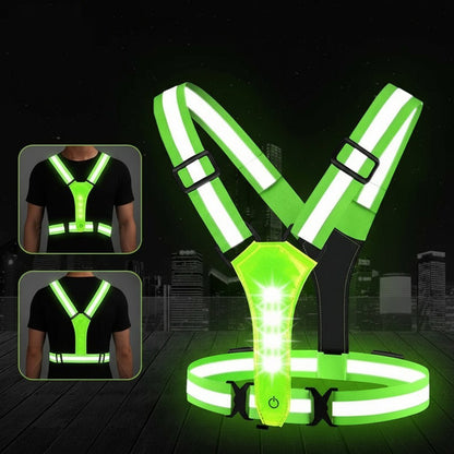 STAYLIT – Gilet LED rechargeable par USB pour la course à pied, le cyclisme et la randonnée - Rondor