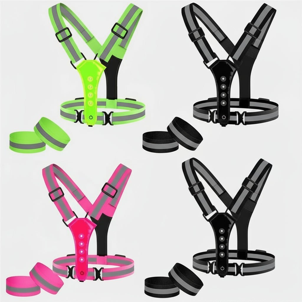 STAYLIT – Gilet LED rechargeable par USB pour la course à pied, le cyclisme et la randonnée - Rondor