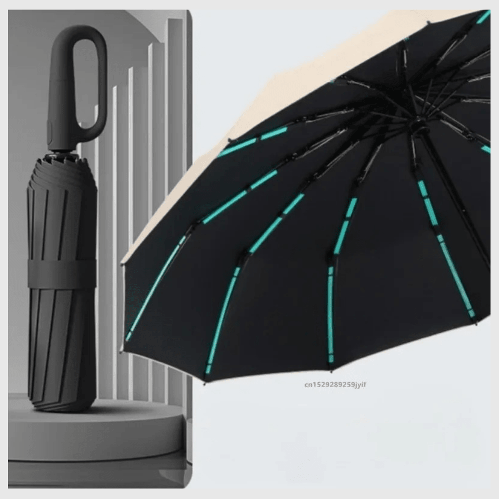 StormiPro™ – Parapluie Anti - Vent Ultra Résistant et Compact - Rondor