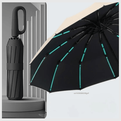 StormiPro™ – Parapluie Anti - Vent Ultra Résistant et Compact - Rondor