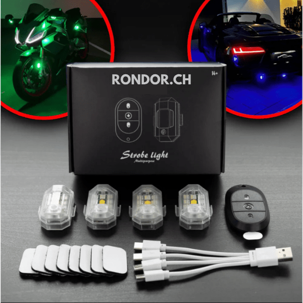 Stroboscope LED M3 pour Voiture, Moto, Vélo | RONDOR - Rondor