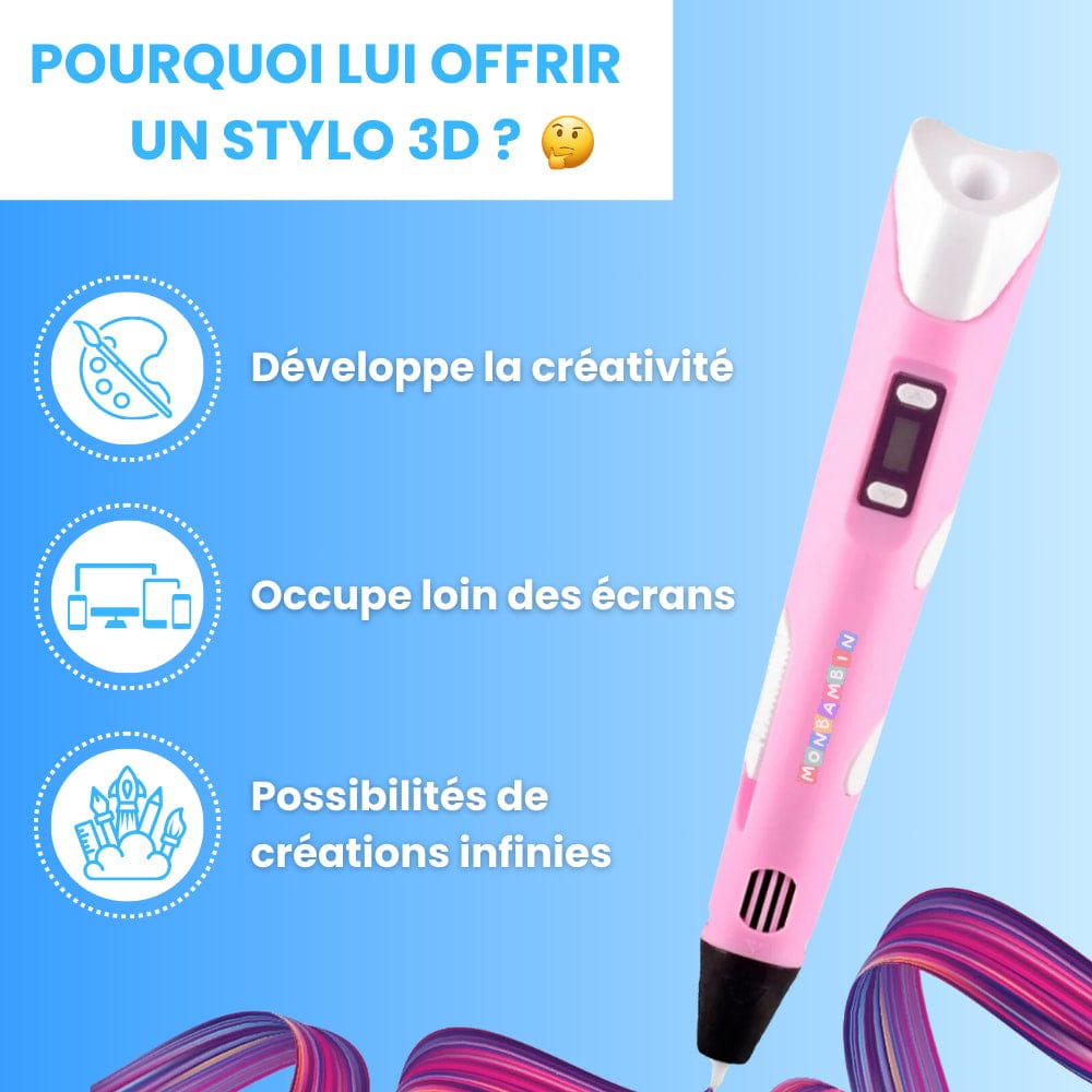 Stylo 3D Éducatif pour Enfants - Rondor
