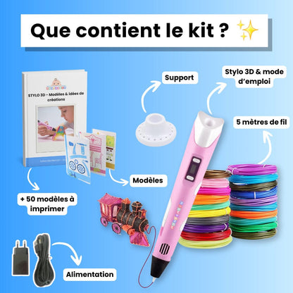 Stylo 3D Éducatif pour Enfants - Rondor
