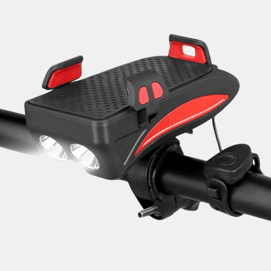 Support Pour Téléphone – Porte - Téléphone 4 - en - 1 pour Vélo avec Powerbank 4000 mAh - Rondor