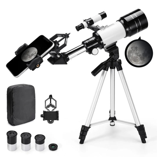 Télescope Astronomique Polyvalent - Oculaires Multiples & Accessoires Complets - Rondor