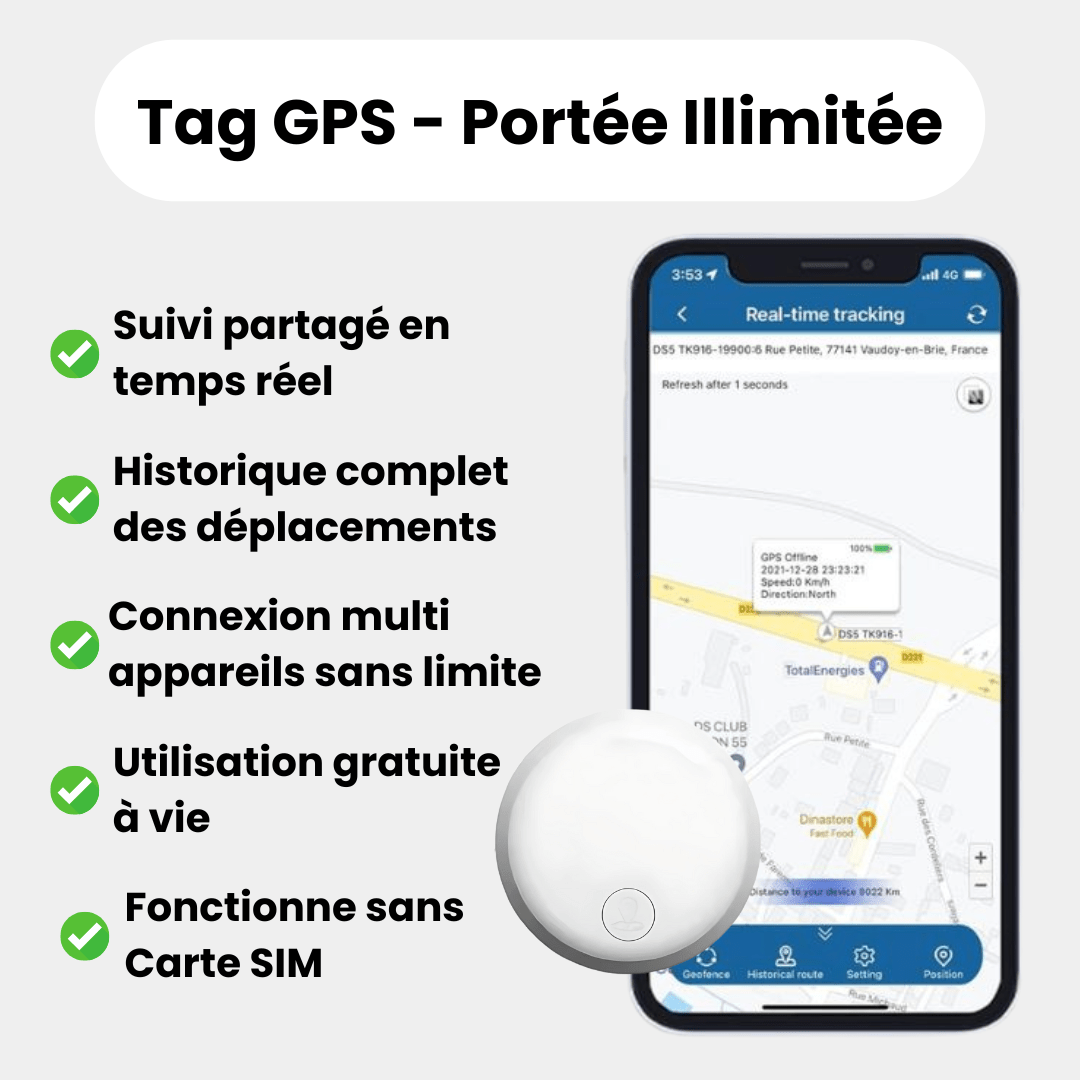 Traceur GPS Enfant Sans Abonnement - Rondor - ANDROID / iOS - Rondor