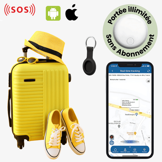 GPS-Koffer-Tracker Ohne Abonnement - ANDROID / iOS