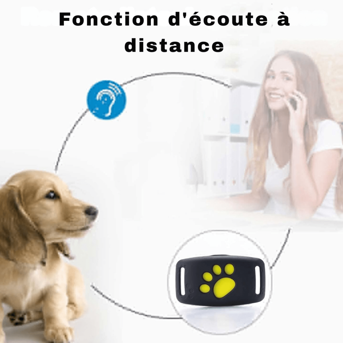 TrackMyCat™ - Dispositif de localisation de traqueur GPS Cat pour animaux de compagnie - Rondor