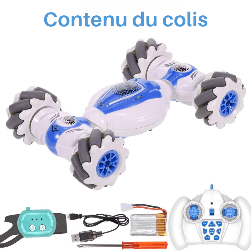Voiture Télécommandée Acrobatique avec Commande Gestuelle – 4x4 Tout - Terrain pour Enfants - Rondor