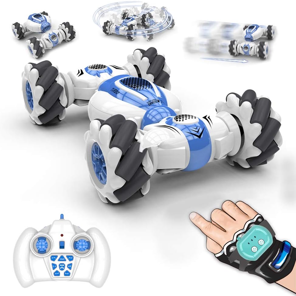 Voiture Télécommandée Acrobatique avec Commande Gestuelle – 4x4 Tout - Terrain pour Enfants - Rondor