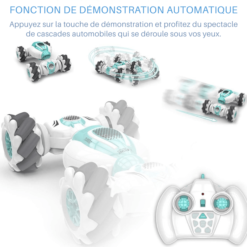 Voiture Télécommandée Acrobatique avec Commande Gestuelle – 4x4 Tout - Terrain pour Enfants - Rondor