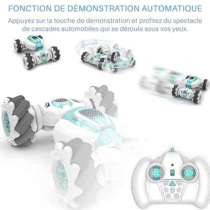 Voiture Télécommandée Acrobatique avec Commande Gestuelle – 4x4 Tout - Terrain pour Enfants - Rondor