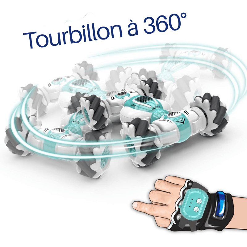 Voiture Télécommandée Acrobatique avec Commande Gestuelle – 4x4 Tout - Terrain pour Enfants - Rondor