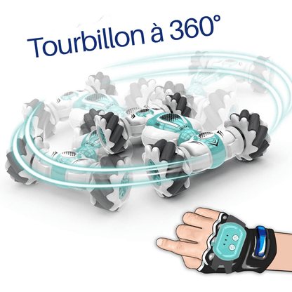 Voiture Télécommandée Acrobatique avec Commande Gestuelle – 4x4 Tout - Terrain pour Enfants - Rondor